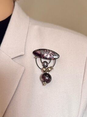 Artisan Handcrafted Modernist Brooch